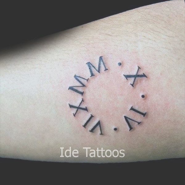 100 Roman Numeral Tattoos For Men Manly Numerical Ink Ideas