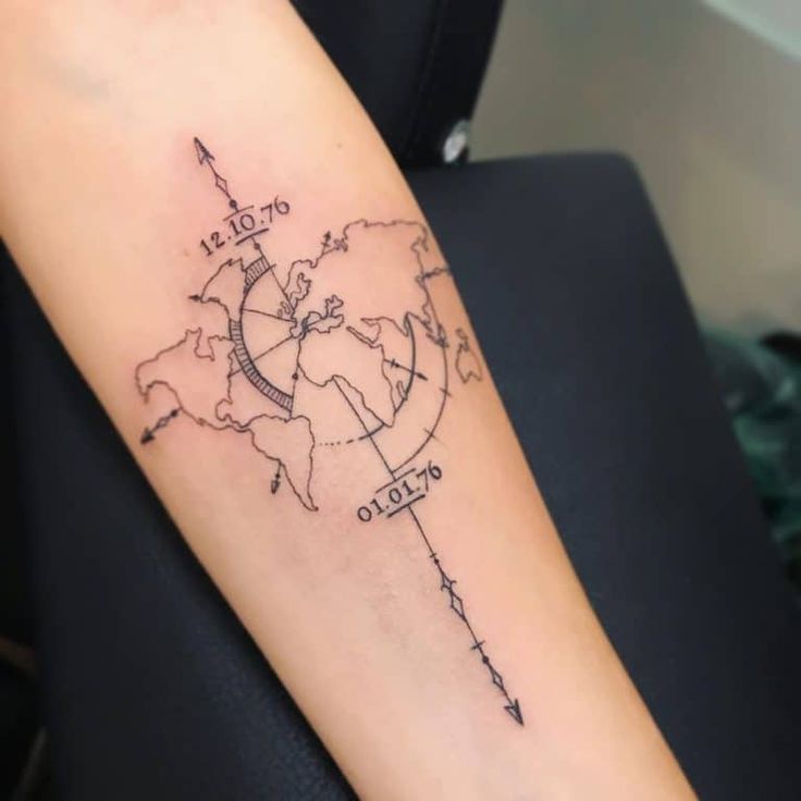 101 Amazing World Map Tattoo Designs You Need To See World Globe