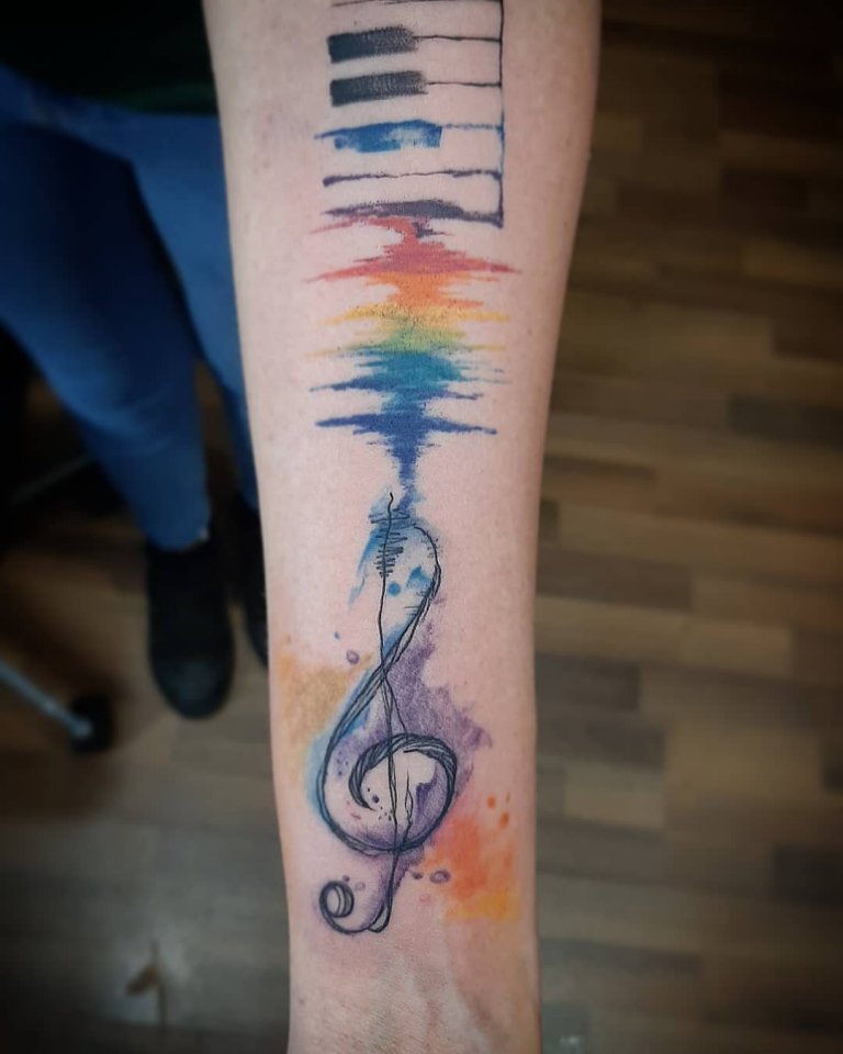 101 Best Treble Clef Tattoo Designs You Need To See