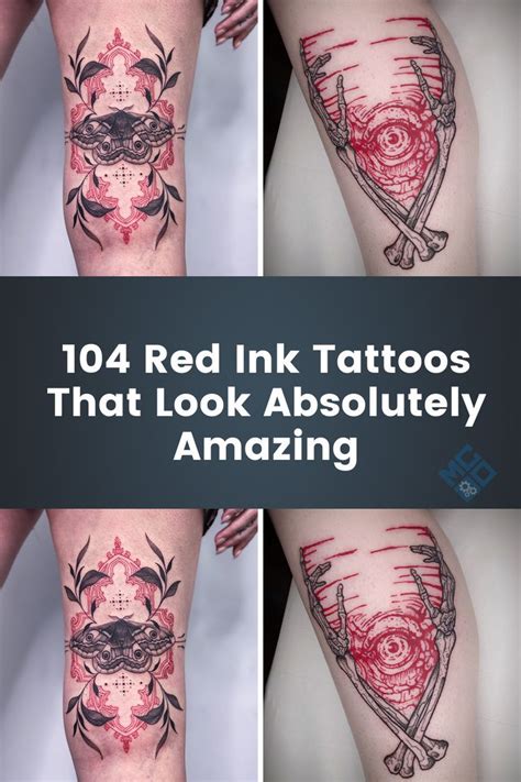 104 Red Tattoo Ideas All You Have To Know About Red Ink Tattoo Design