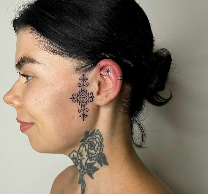 115 Ear Tattoo Ideas To Give You A Unique Look Bored Panda