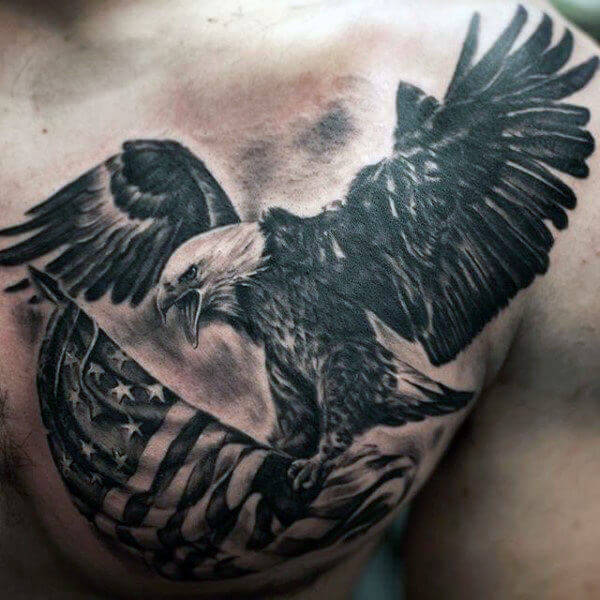 14 Best Bald Eagle With American Flag Tattoo Designs Petpress