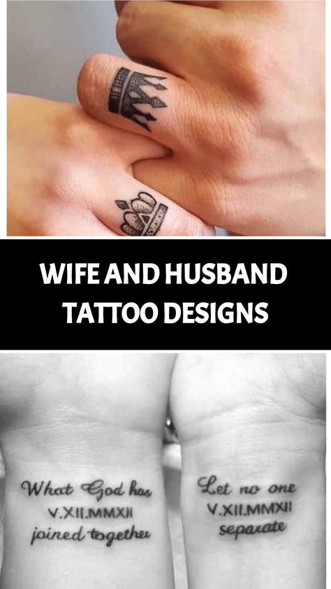 15 Unique Husband And Wife Tattoo Ideas To Showcase Your Love Wife