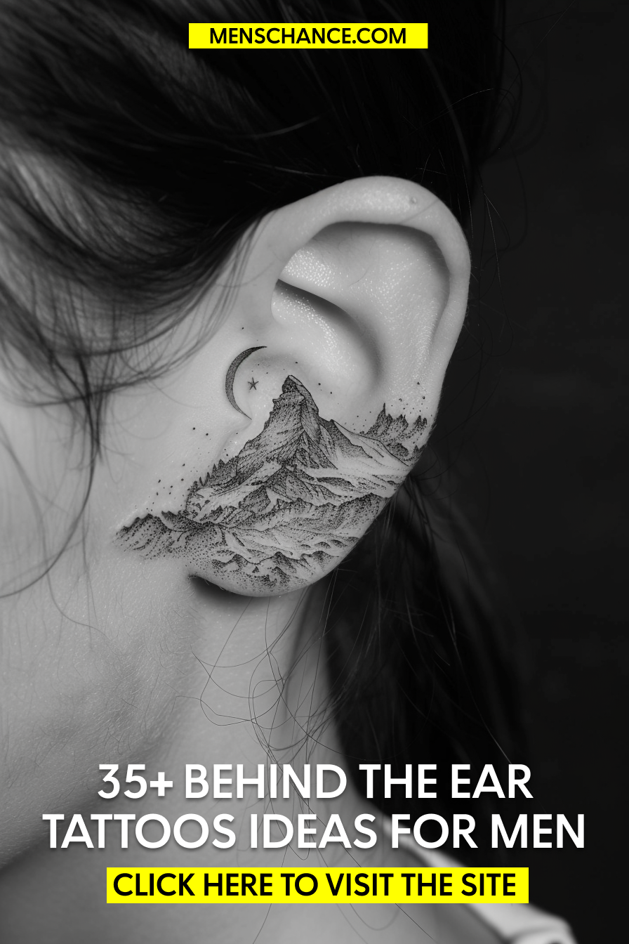 20 Behind The Ear Tattoos For Men That Totally Steal The Show In 2025