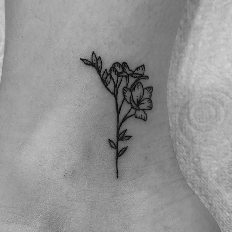 22 Beautiful And Delicate Freesia Tattoo Designs Page 2 Of 2 22 Beautiful And Delicate Freesia Tattoo Designs Page 2 Of 2