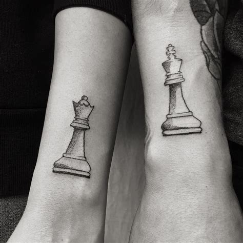 220 Chess Pieces Tattoos Designs 2020 King Queen Board Tattoo