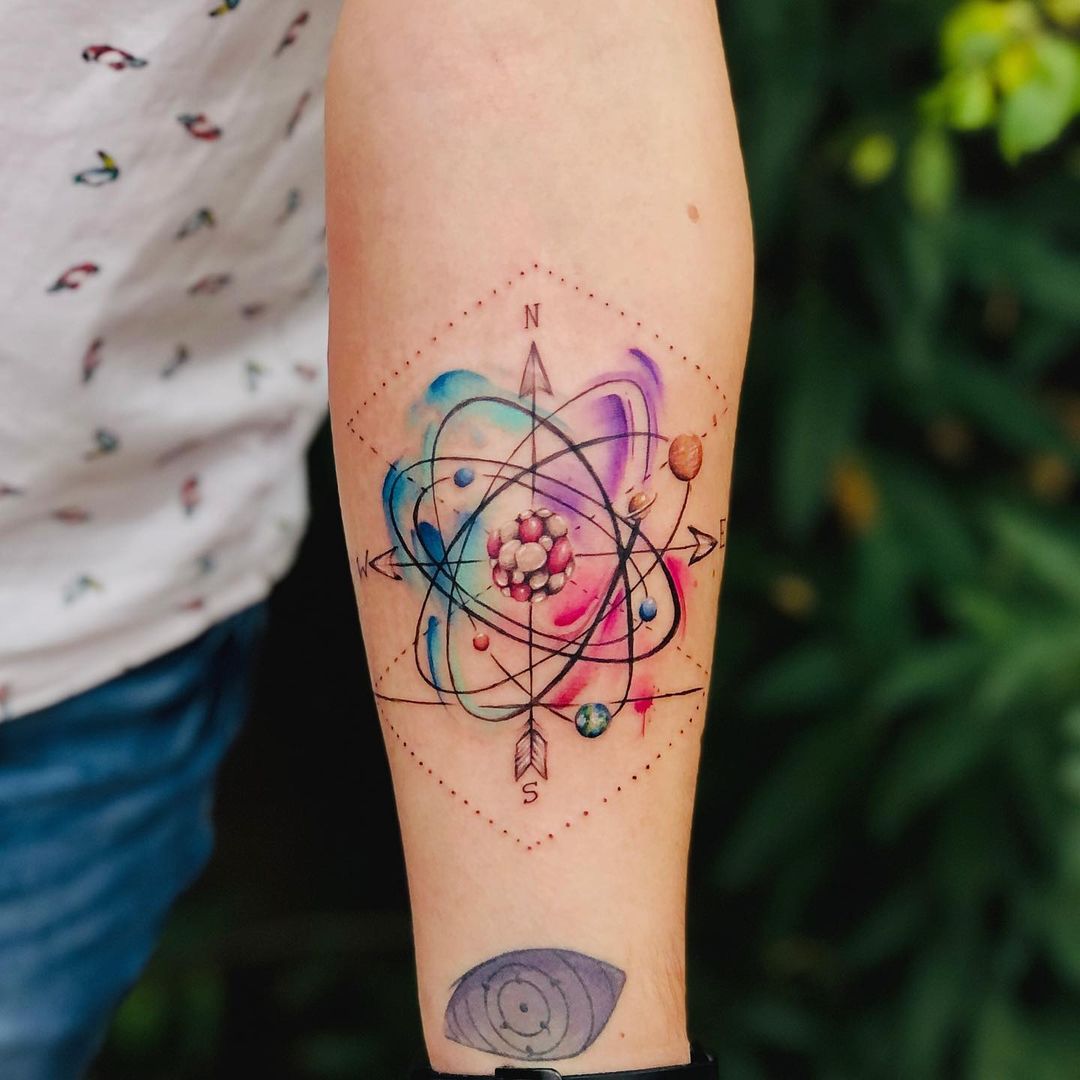26 Atomic Tattoos For Science Lovers In 2021 Page 3 Of 5 Small Tattoos 26 Atomic Tattoos For Science Lovers In 2021 Page 3 Of 5 Small Tattoos