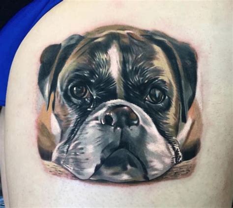 28 Best Boxer Dog Tattoo Designs Artofit