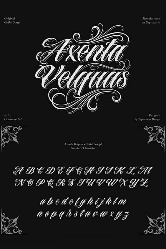 35 Best Cursive Tattoo Fonts For Graphic Designs