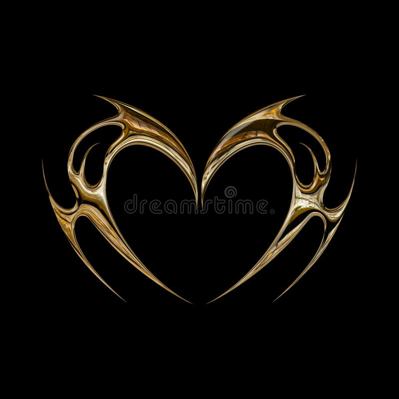 3D Chrome Metal Effect Neo Tribal Y2k Gothic Style Tattoo Cyber