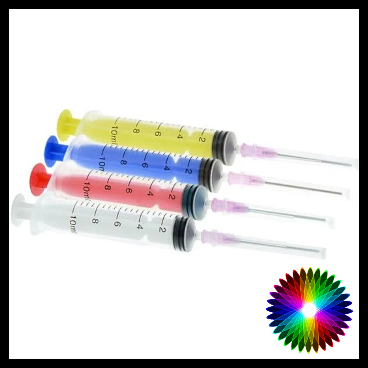 4 Colour Ink Syringes With Needle Extension Amp Cap Knight Htv