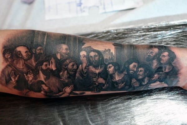40 Aamazing Last Supper Tattoo Designs For Men