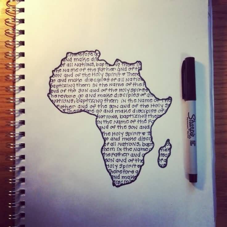 45 Another Best Tattoo Of African Map 45 Another Best Tattoo Of African Map