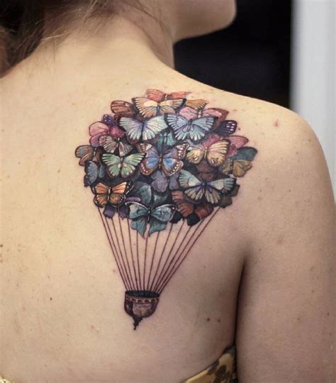 56 Romantic Hot Air Balloon Tattoos