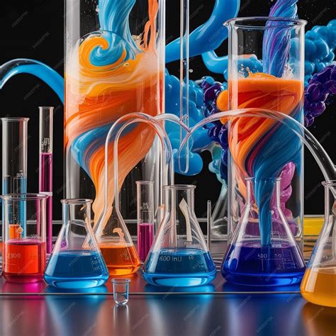 Alchemy Of Colors The Art Of Chemistry In Motion Premium Ai Generated