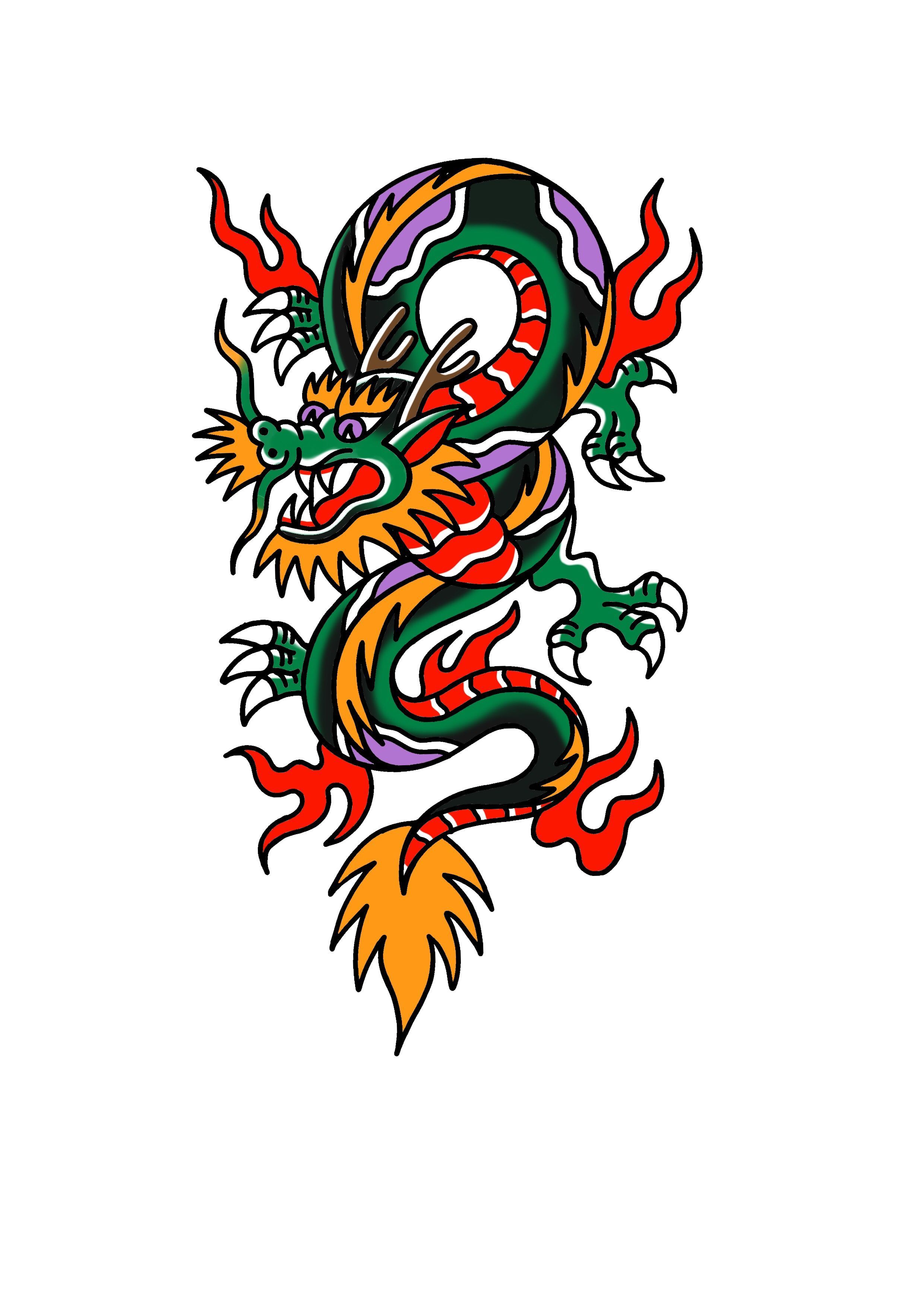 American Traditional Tattoo Dragon Printable Calendars At A Glance American Traditional Tattoo Dragon Printable Calendars At A Glance