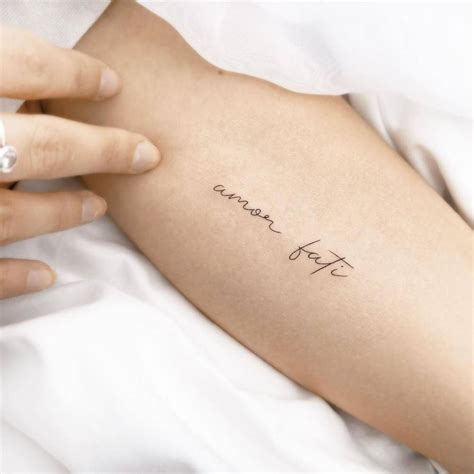 Amor Fati Tattoo Designs Forearm Tattoo Ideas