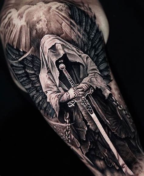 Angel Warrior Arm Tattoo Angel Warrior Arm Tattoo