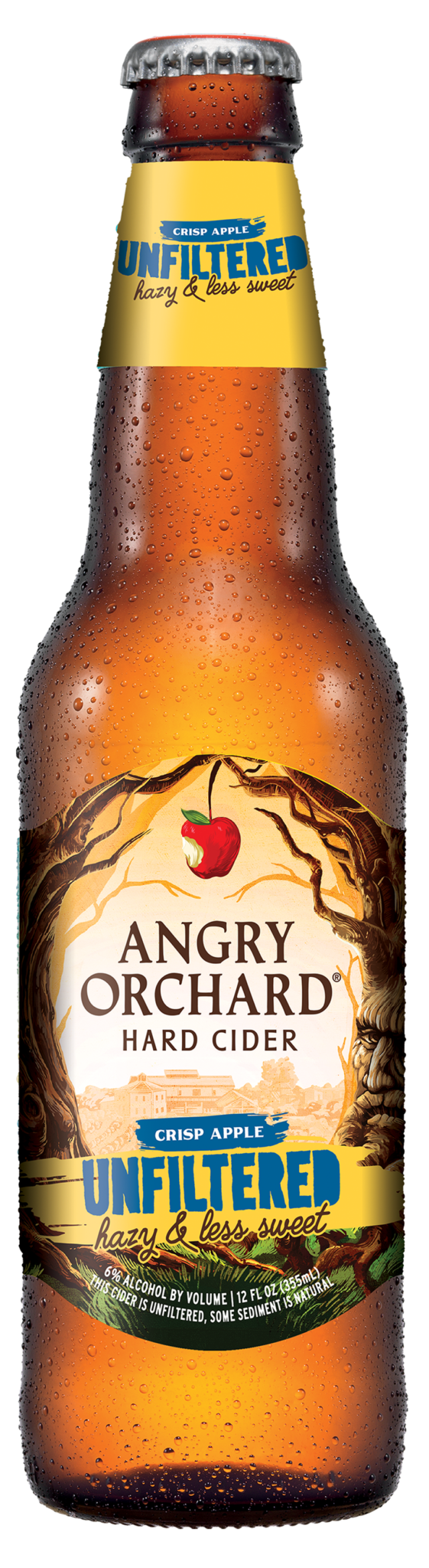 Angry Orchard Unfiltered Crisp Apple Hard Cider 24 12Oz Bottles Beverages2u