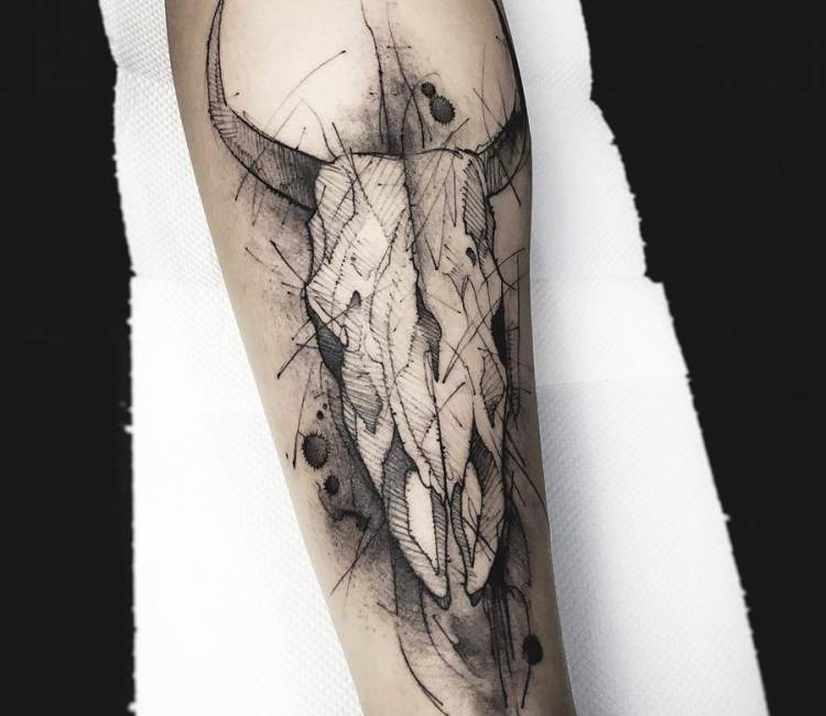 Animal Skull Tattoo By Dener Silva Photo 18749