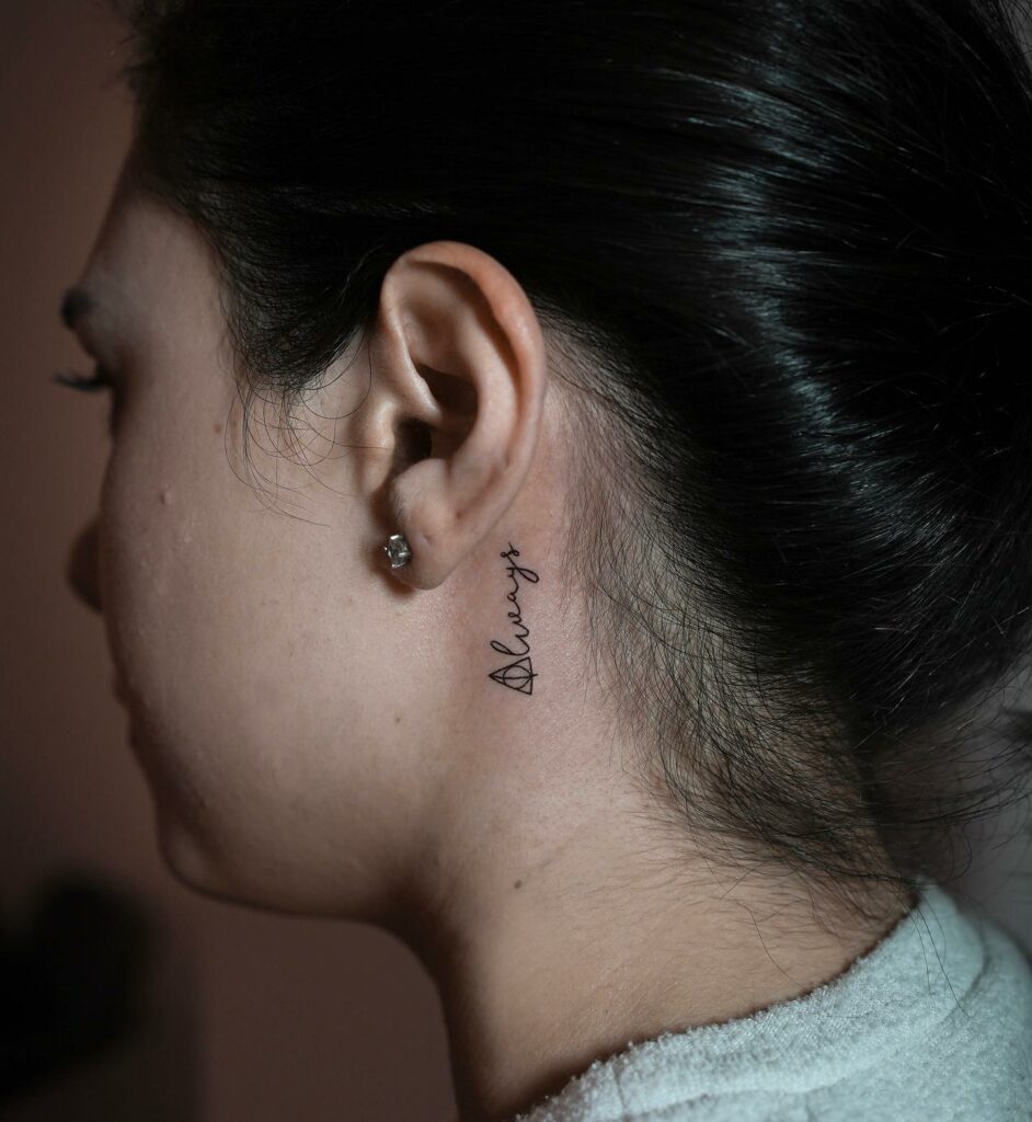 Back Of Ear Tattoos