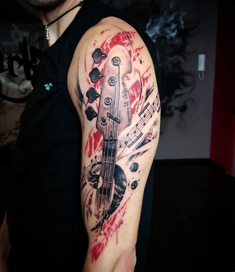 Bass Guitar Tattoo Designs Bass Guitar Tattoo Designs