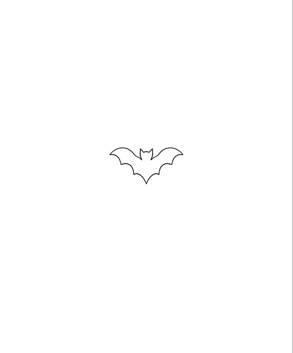 Bat Outline Tattoo