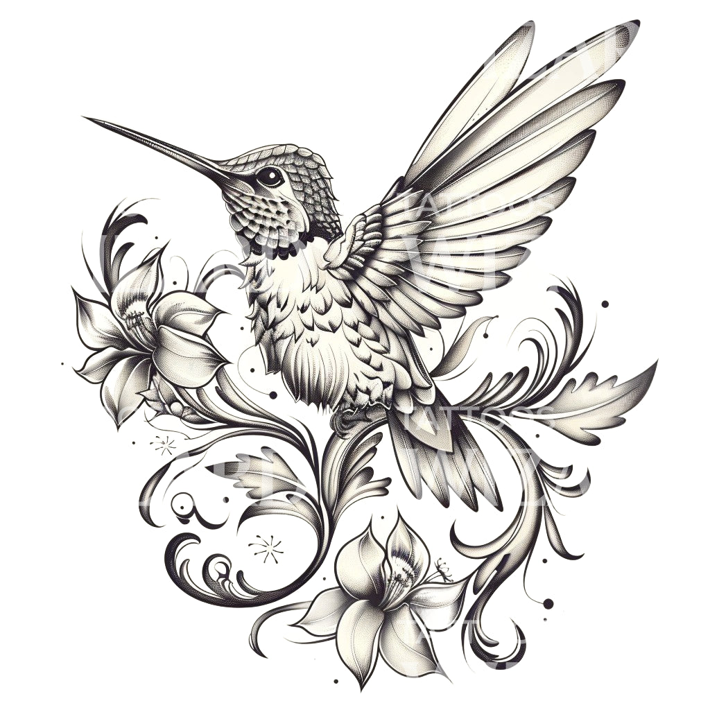 Break Free Hummingbird Tattoo Design Tattoos Wizard Designs