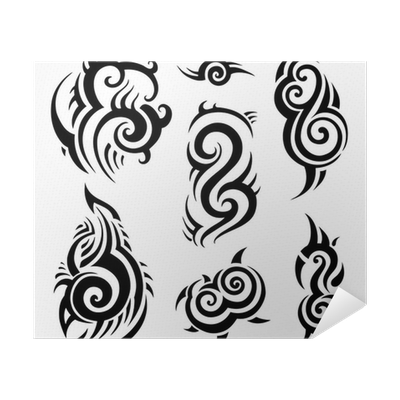 Canvas Print Tribal Tattoo Set Pixers Us