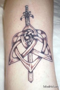 Celtic Sword And Shield Tattoo
