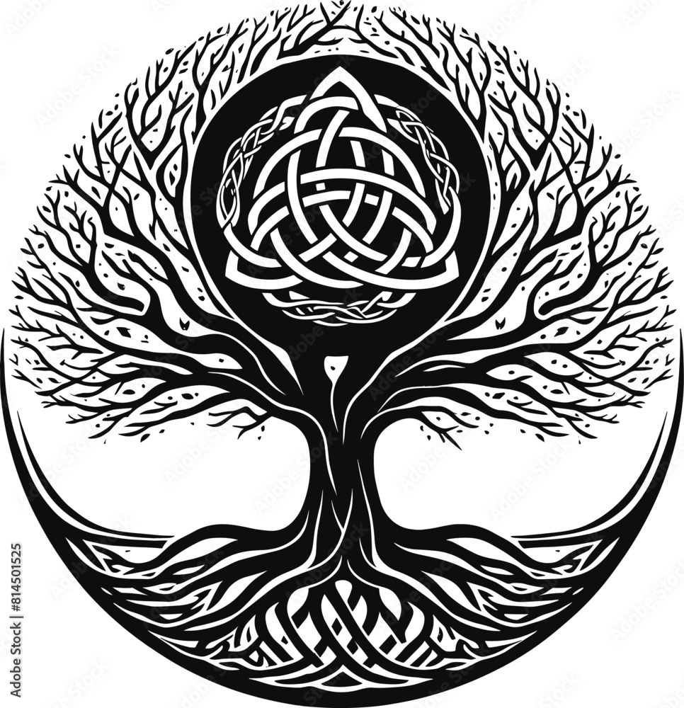 Celtic Tree Of Life 4 Tattoo Design Digital Download