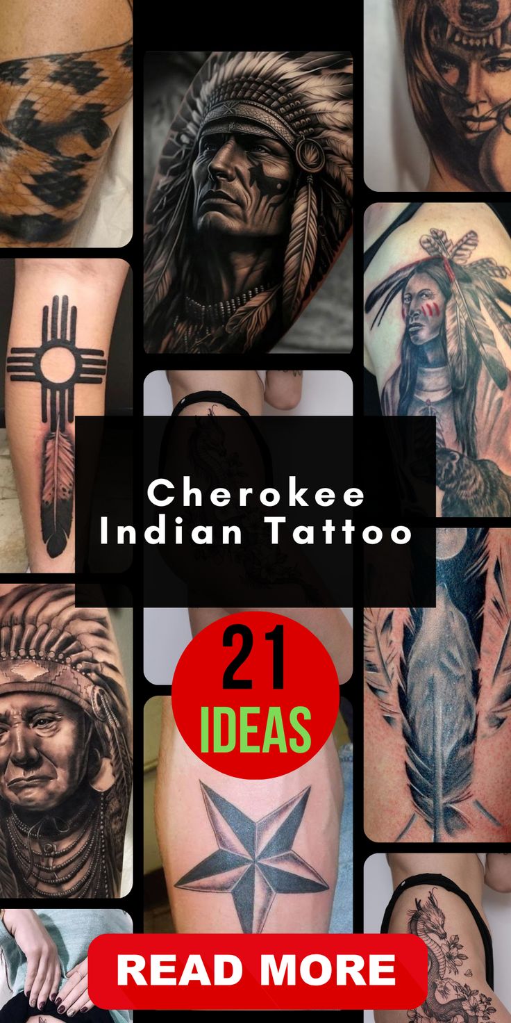 Cherokee Native Tattoos