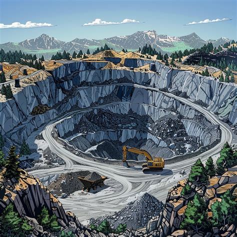 Cinematic Depictions Of Mountaintop Removal Mining Premium Ai
