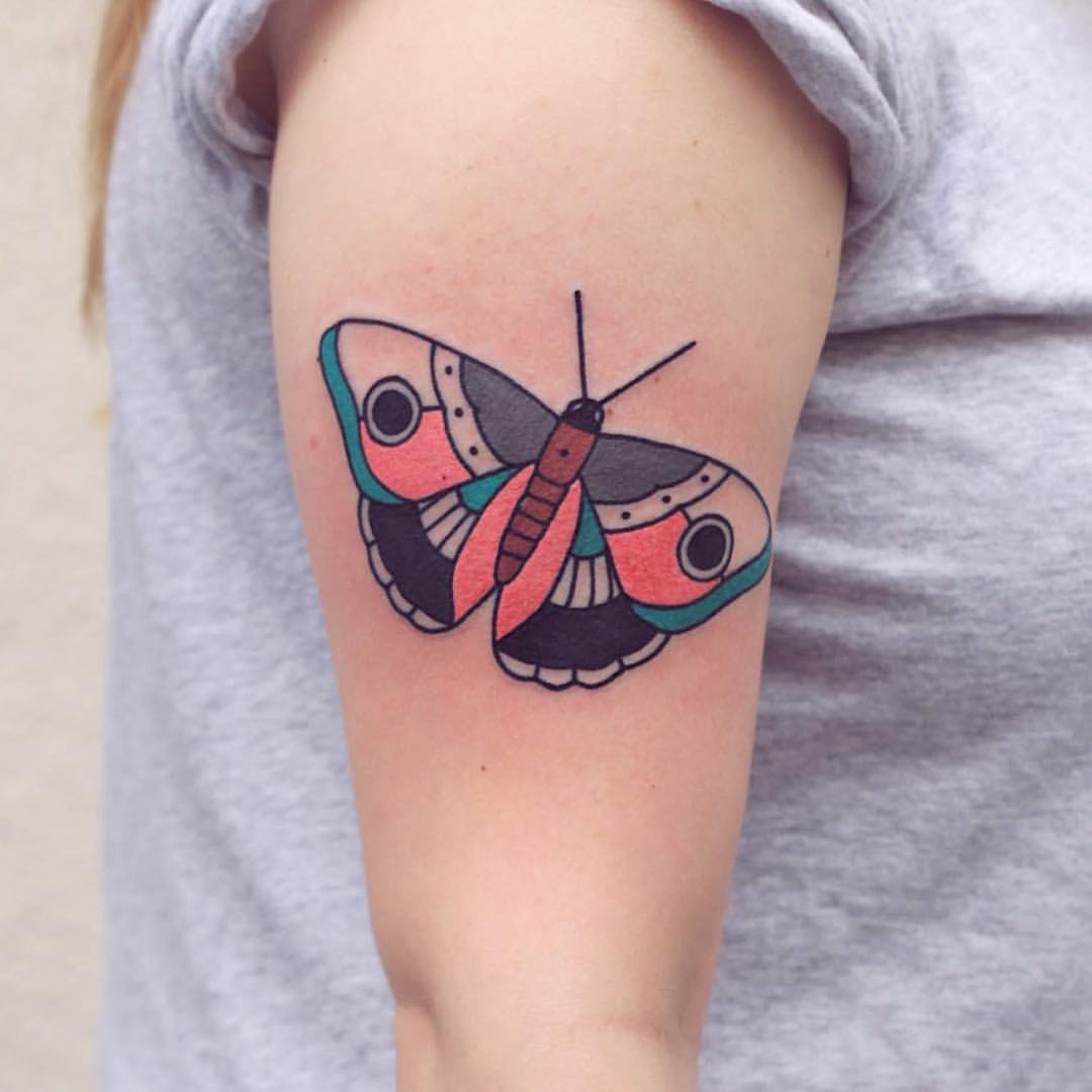 Colorful Butterfly Tattoo