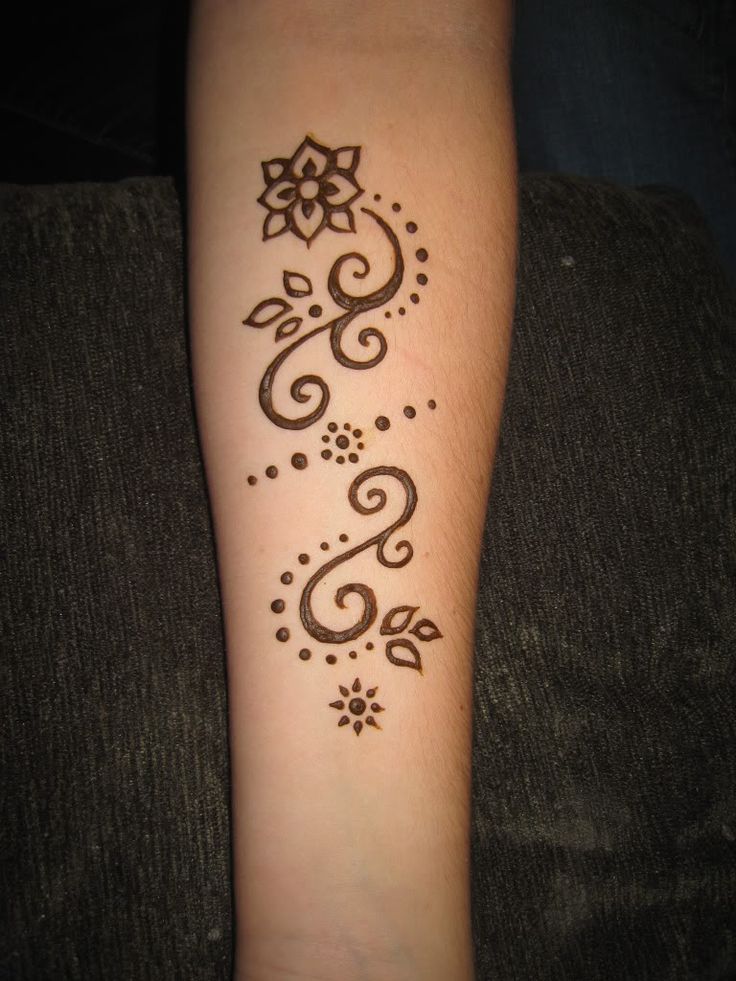 Cute Beginner Easy Henna Tattoo Designs