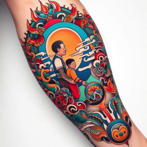 Daddy And Son Tattoo Ideas