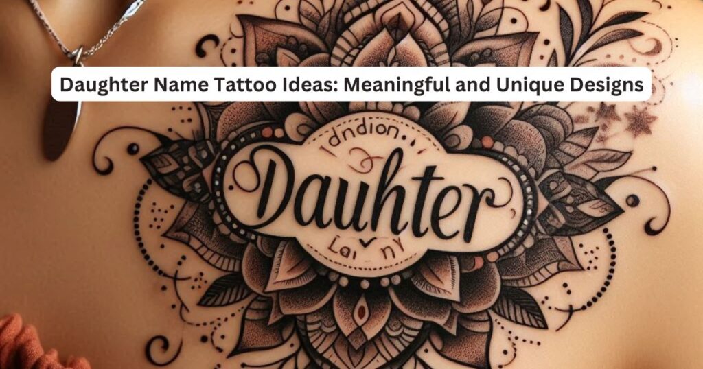 Daughter Name Tattoo Designs