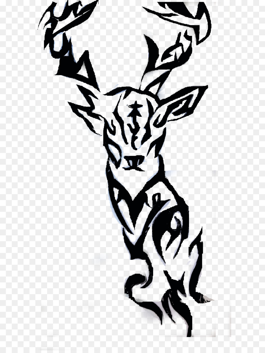 Deer Silhouette Tattoo