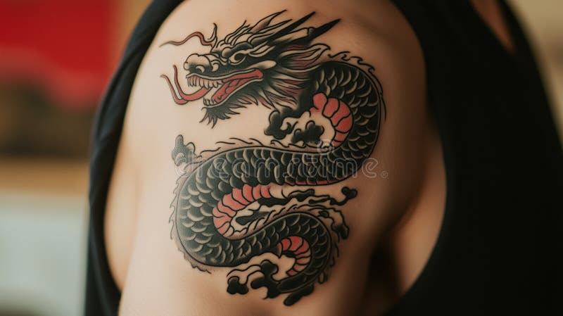 Dragon Tattoo American Traditional Dragon Tattoo American Traditional