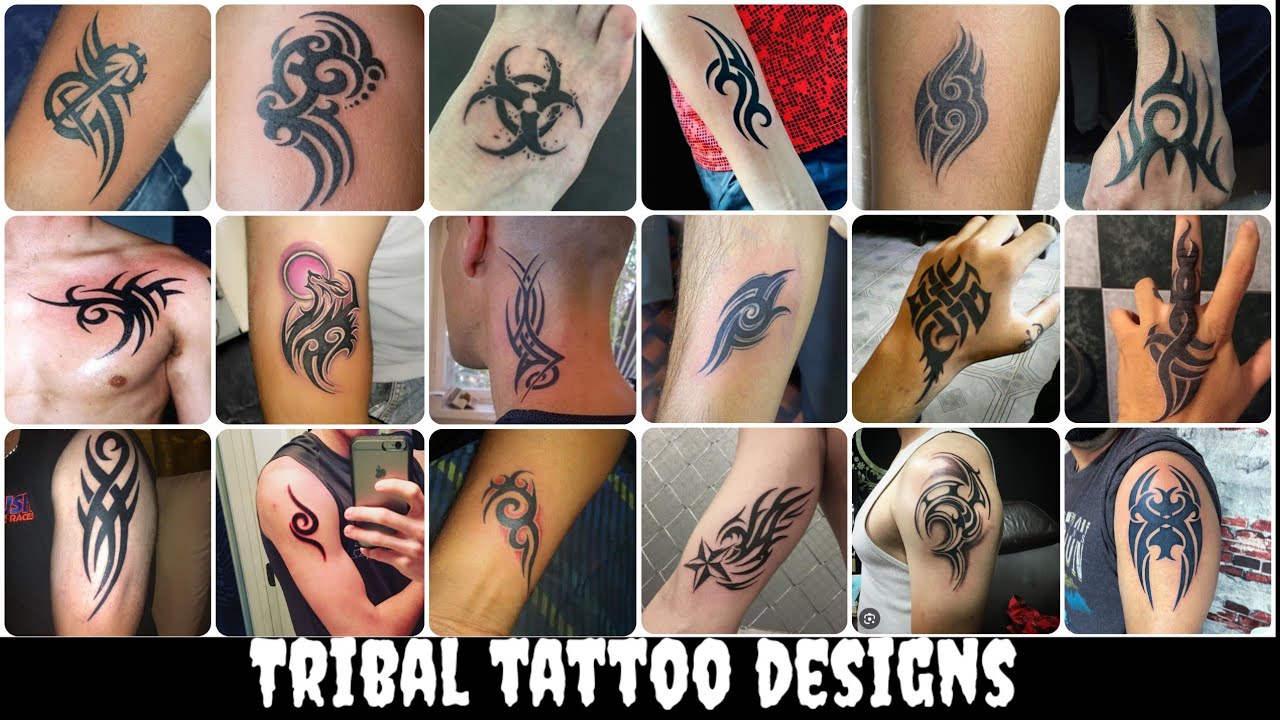 Drawing Small Tribal Tattoo Designs For Women And Men Youtube
