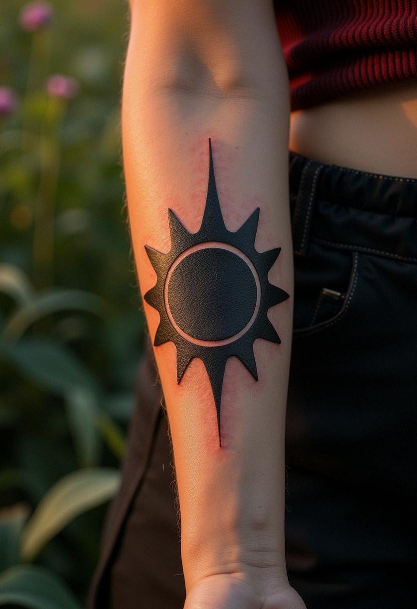 Eclipse Tattoo With Some Special Numbers