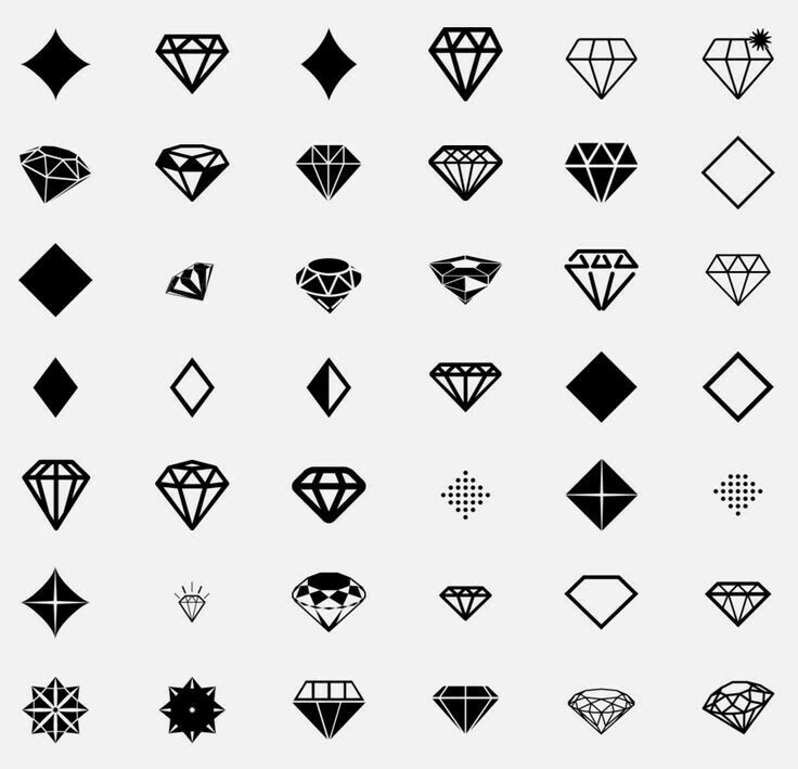 Elegant Diamond Tattoos