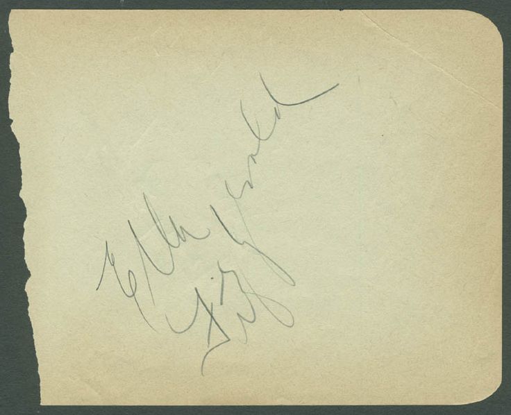 Ella Fitzgerald Signature
