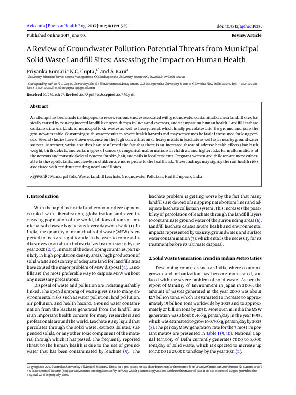 Factors Influencing Groundwater Contamination Near Municipal Solid Waste Landfill Sites In The Qinghai Tibetan Plateau Sciencedirect