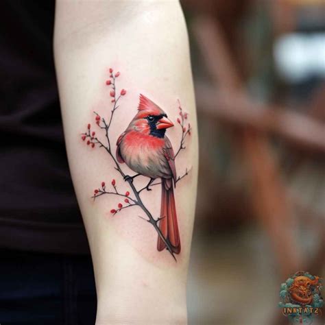 Female Cardinal Tattoo