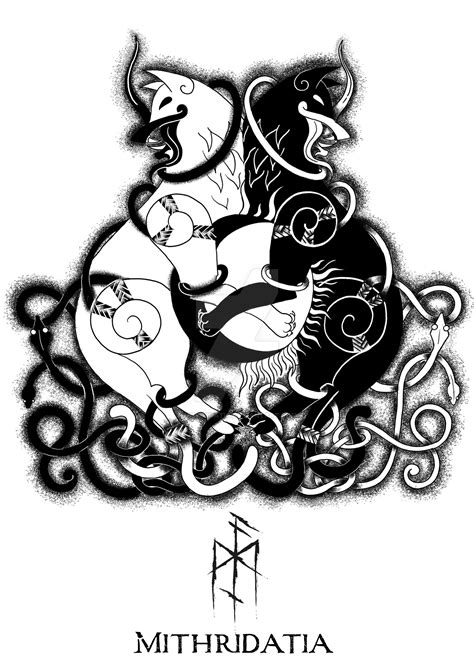Flash Tattoo Projet Hati And Skoll By Mithridatia On Deviantart Flash Tattoo Projet Hati And Skoll By Mithridatia On Deviantart