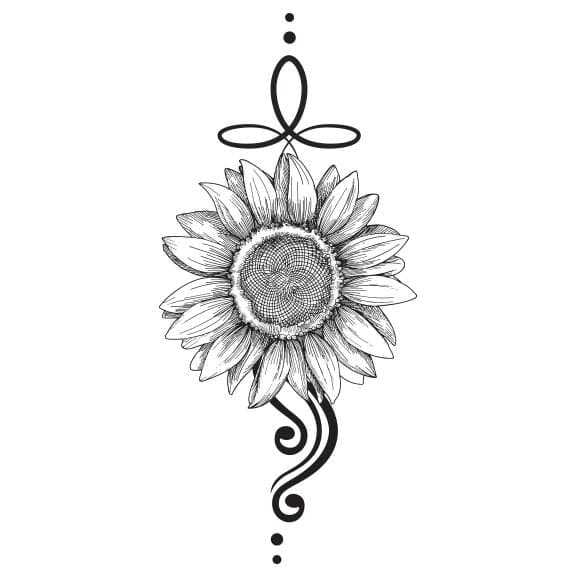 Flower Rose Tattoos Floral Sunflower Triangel Daisy Body Temporary Tattoo Ttl Ebay