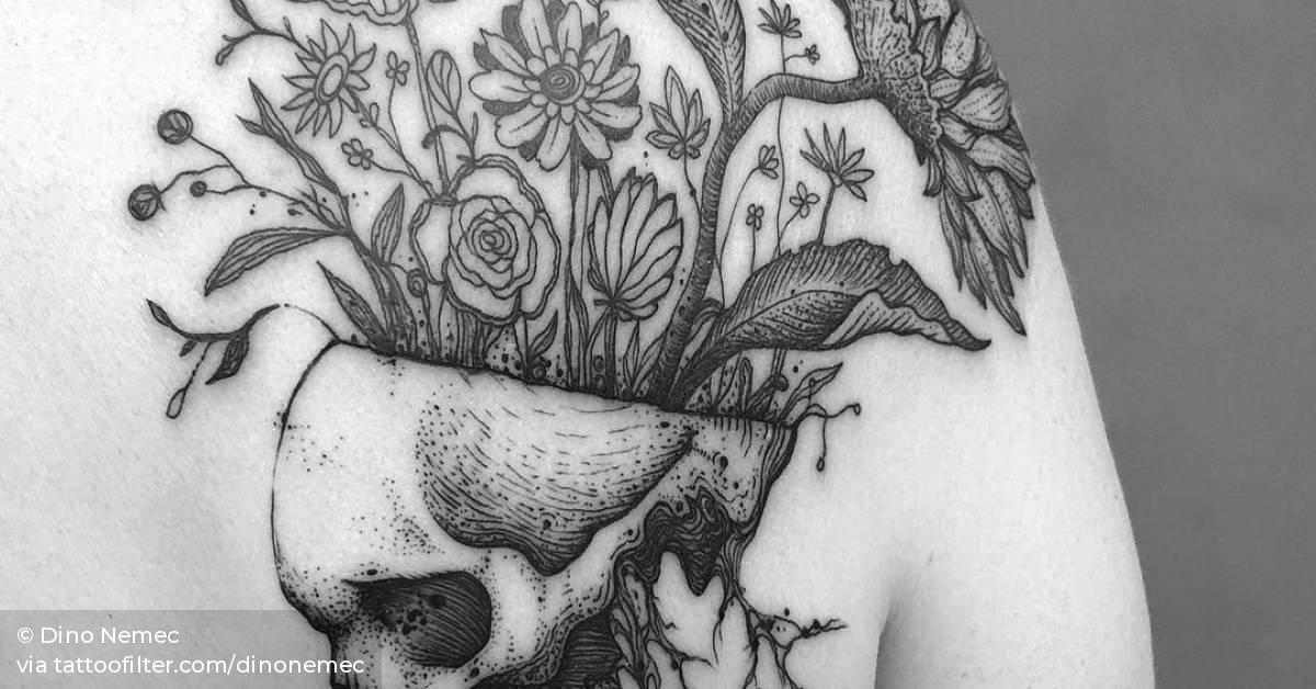 Flower Skulls Tattoo