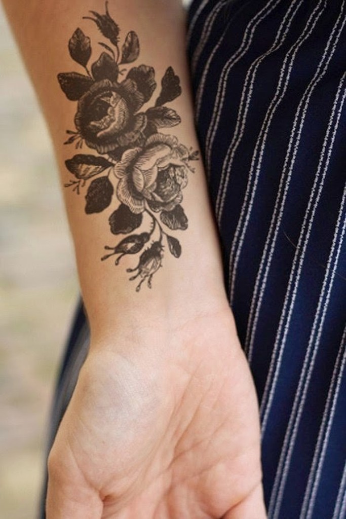 Nearly Two-Thirds Of Wearers Choose Flower Tattoos For Wrist Ink