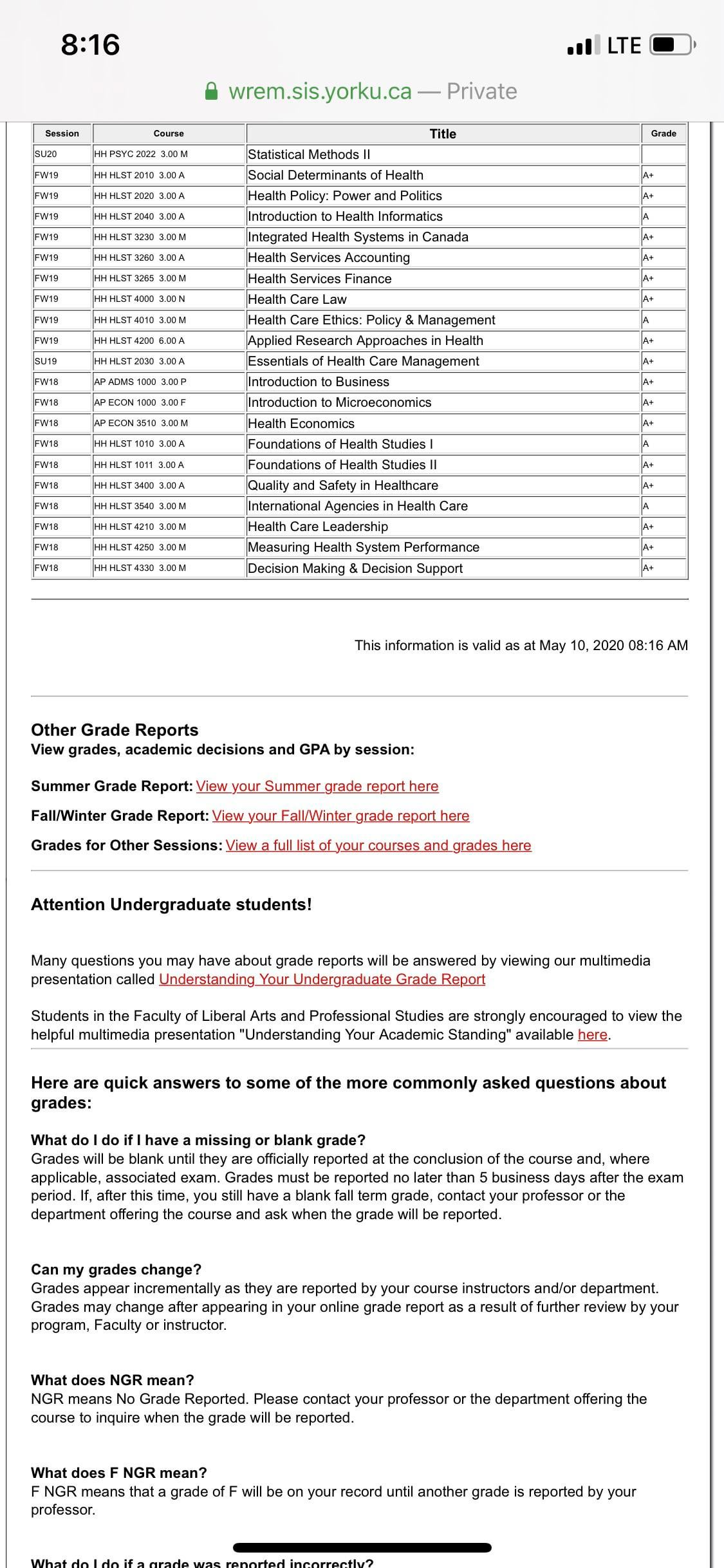 For Those Of You Doing A Second Degree For A Gpa Boost It Can Be Done R Yorku